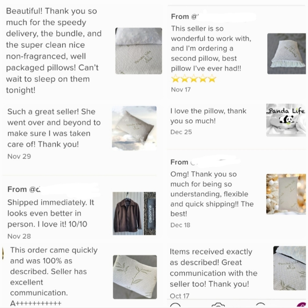 Bamboo #306 Pillow 6" Shredded Memory Foam NWOT flaw Removable Cover Costco - Picture 6 of 16